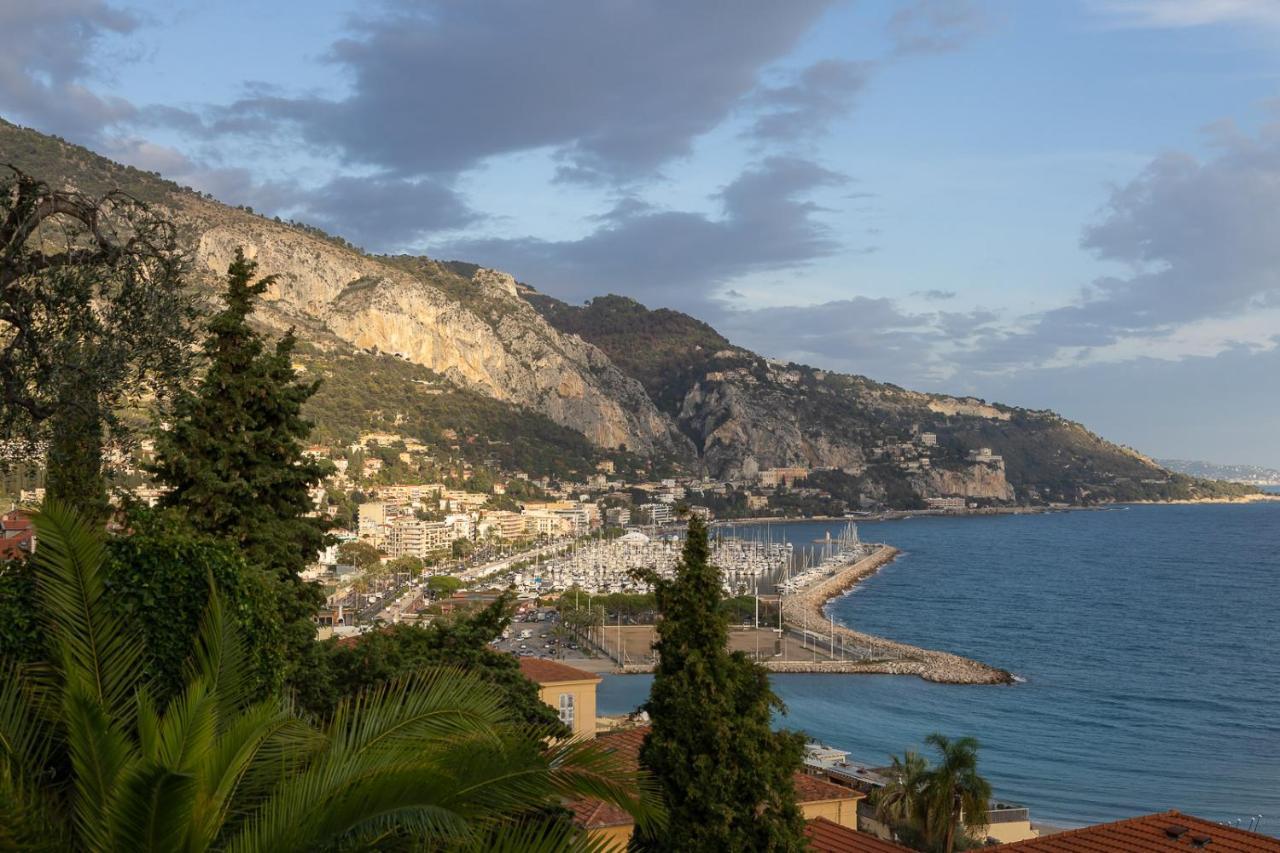 Villa L'Ensoleillee Vue Panoramique Mer, 250 M De La Plage Et Du Centre Ville Menton Exterior photo