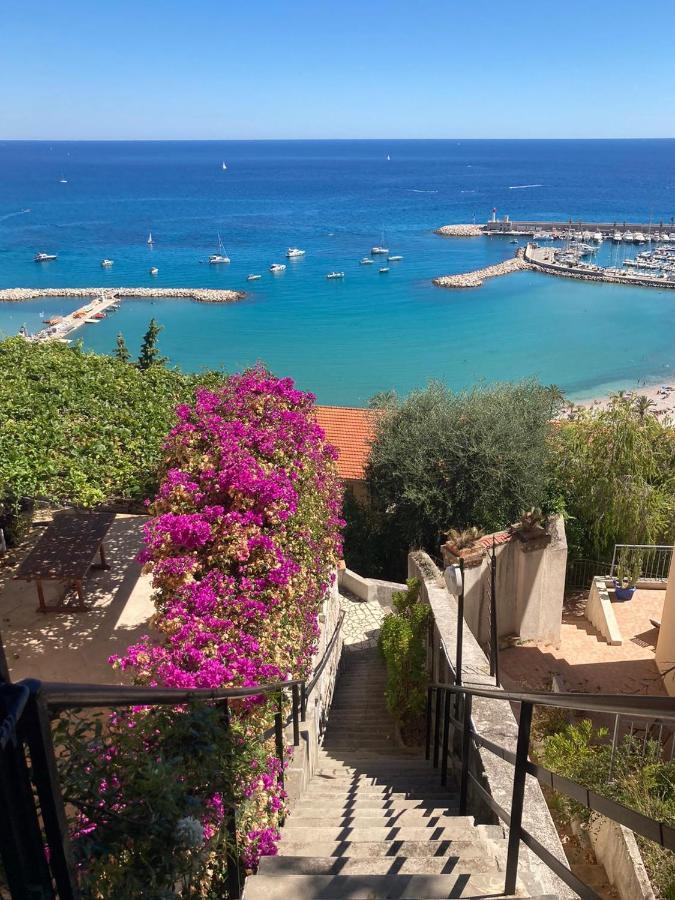Villa L'Ensoleillee Vue Panoramique Mer, 250 M De La Plage Et Du Centre Ville Menton Exterior photo