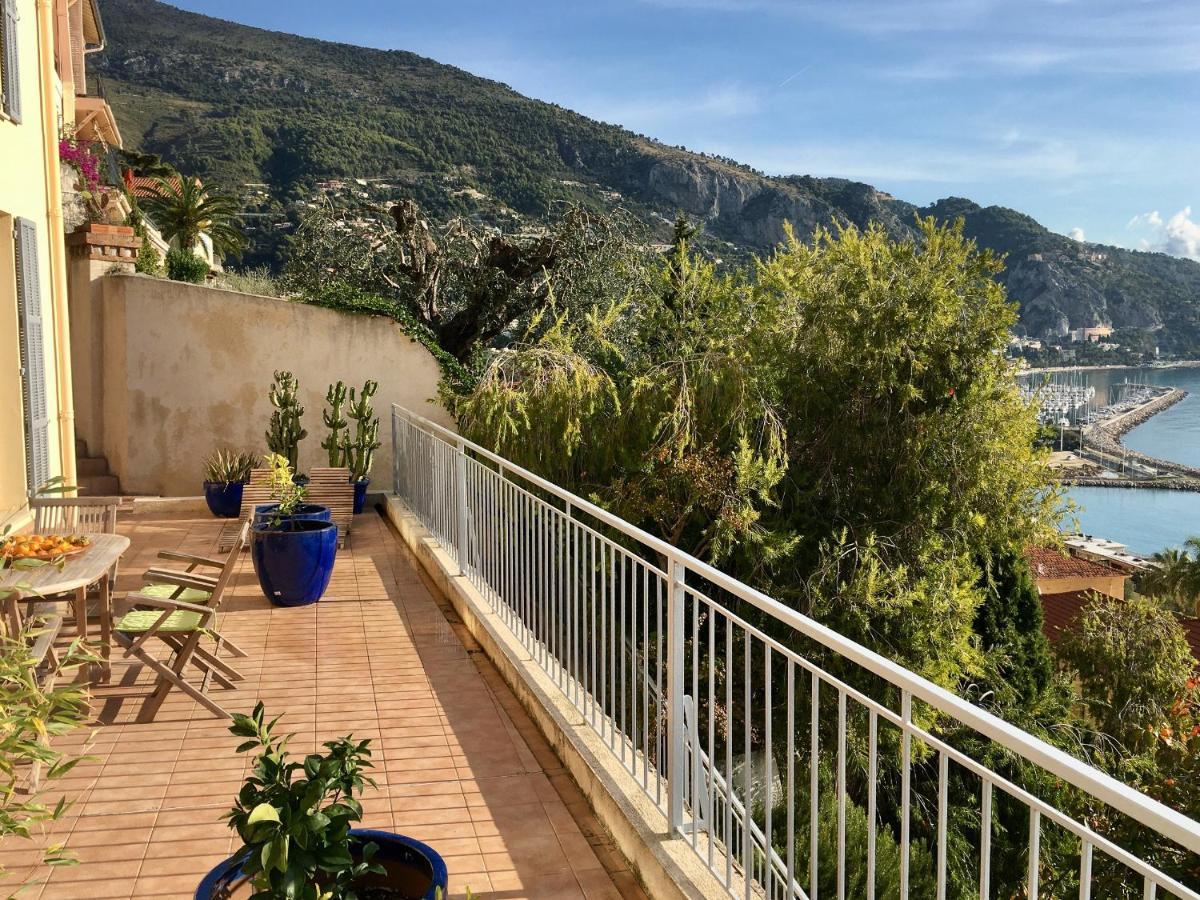 Villa L'Ensoleillee Vue Panoramique Mer, 250 M De La Plage Et Du Centre Ville Menton Exterior photo