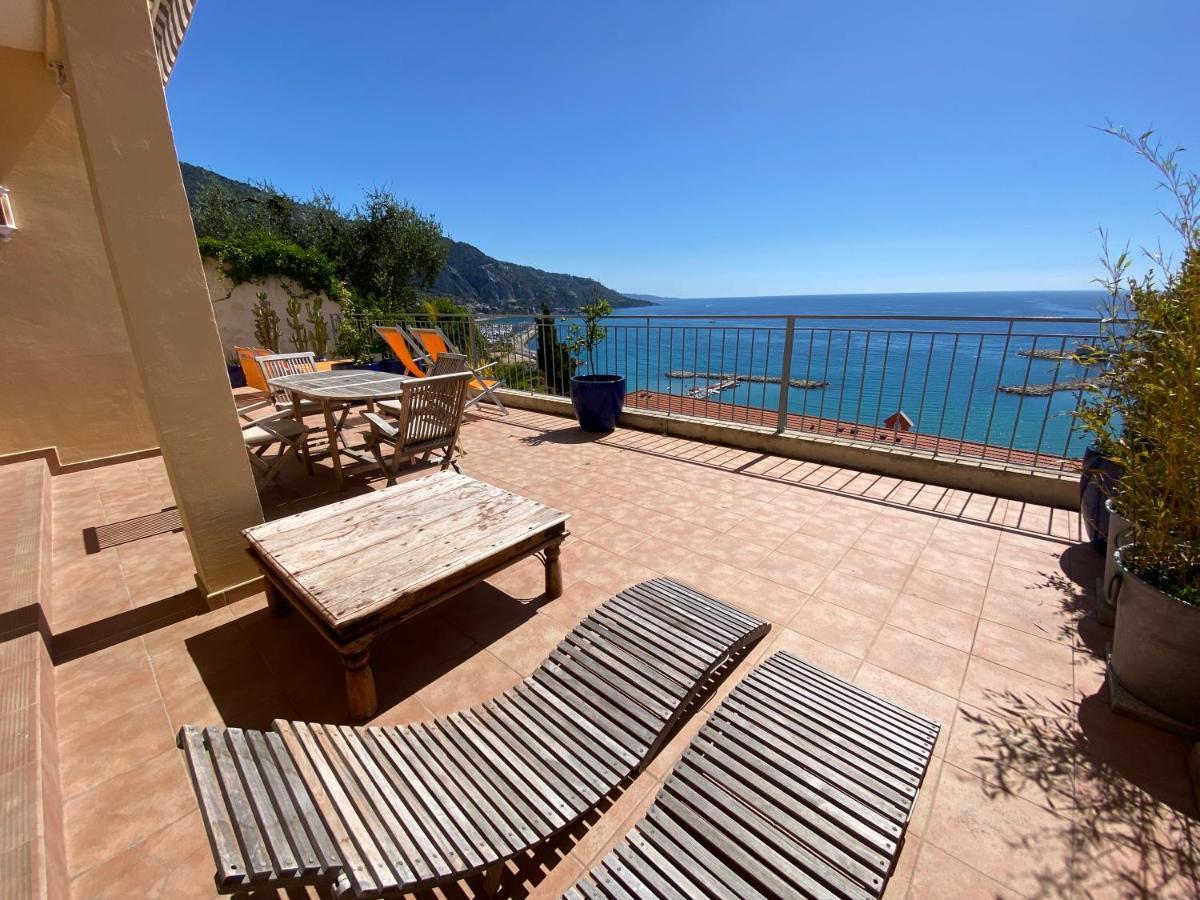 Villa L'Ensoleillee Vue Panoramique Mer, 250 M De La Plage Et Du Centre Ville Menton Exterior photo