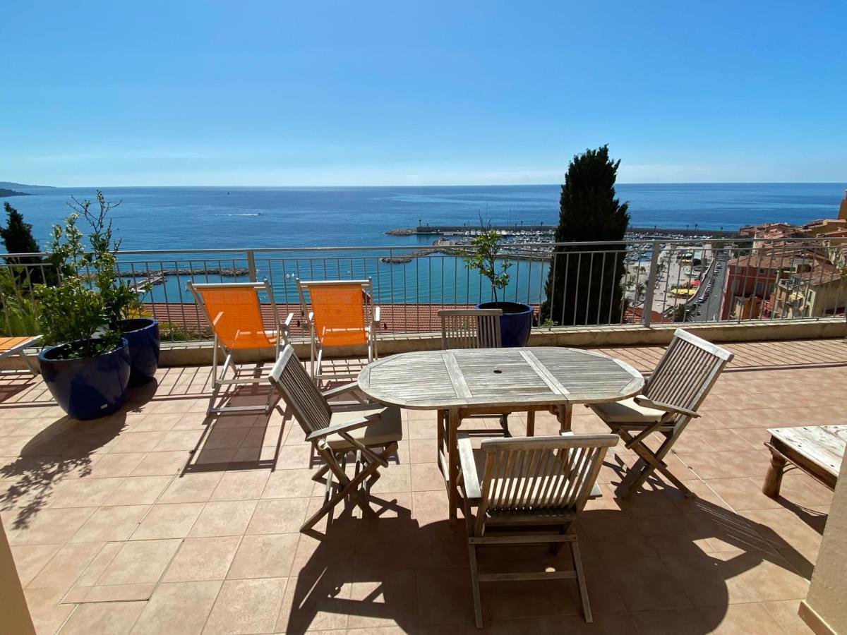 Villa L'Ensoleillee Vue Panoramique Mer, 250 M De La Plage Et Du Centre Ville Menton Exterior photo
