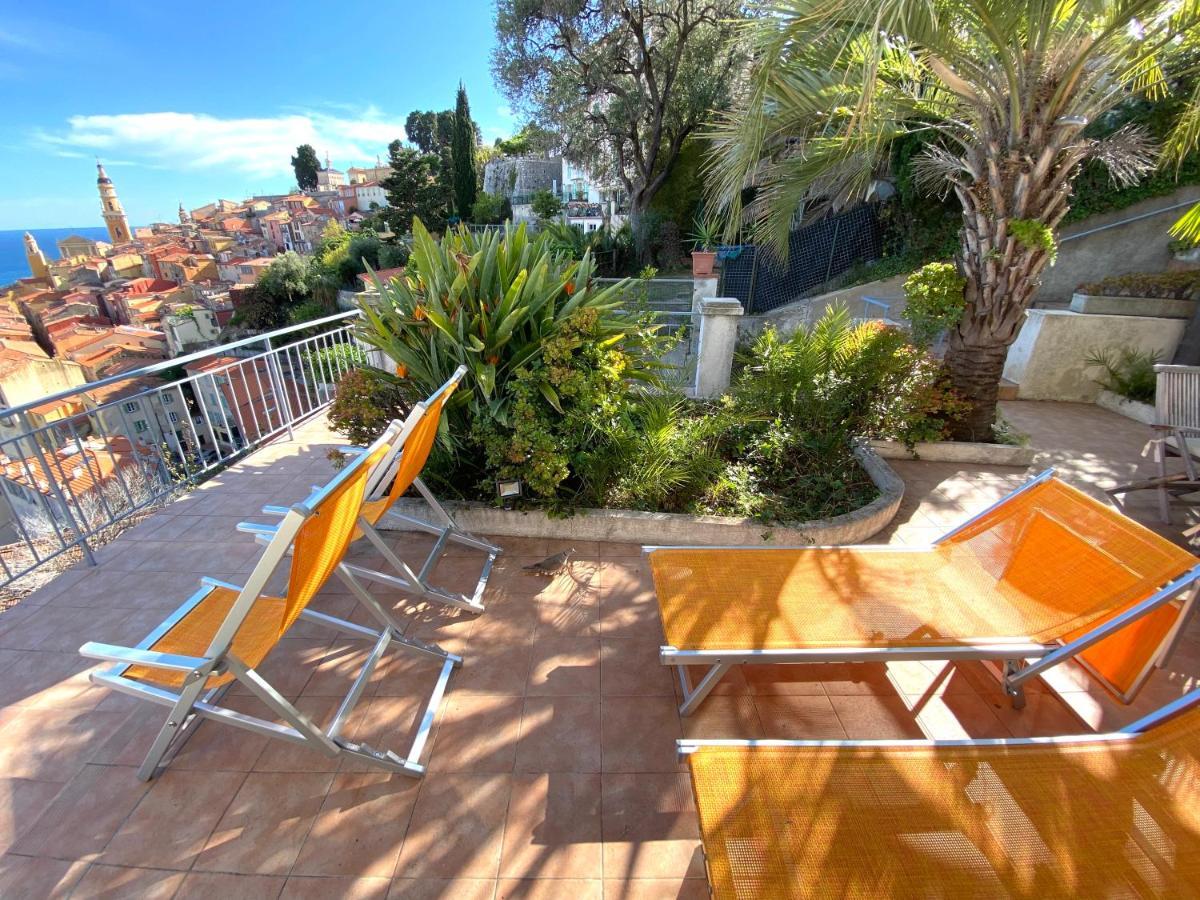 Villa L'Ensoleillee Vue Panoramique Mer, 250 M De La Plage Et Du Centre Ville Menton Exterior photo